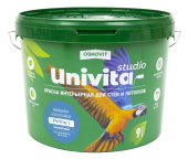 Интерьерная краска полуматовая моющаяся для стен и потолков ОСНОВИТ UNIVITA STUDIO Prime I
